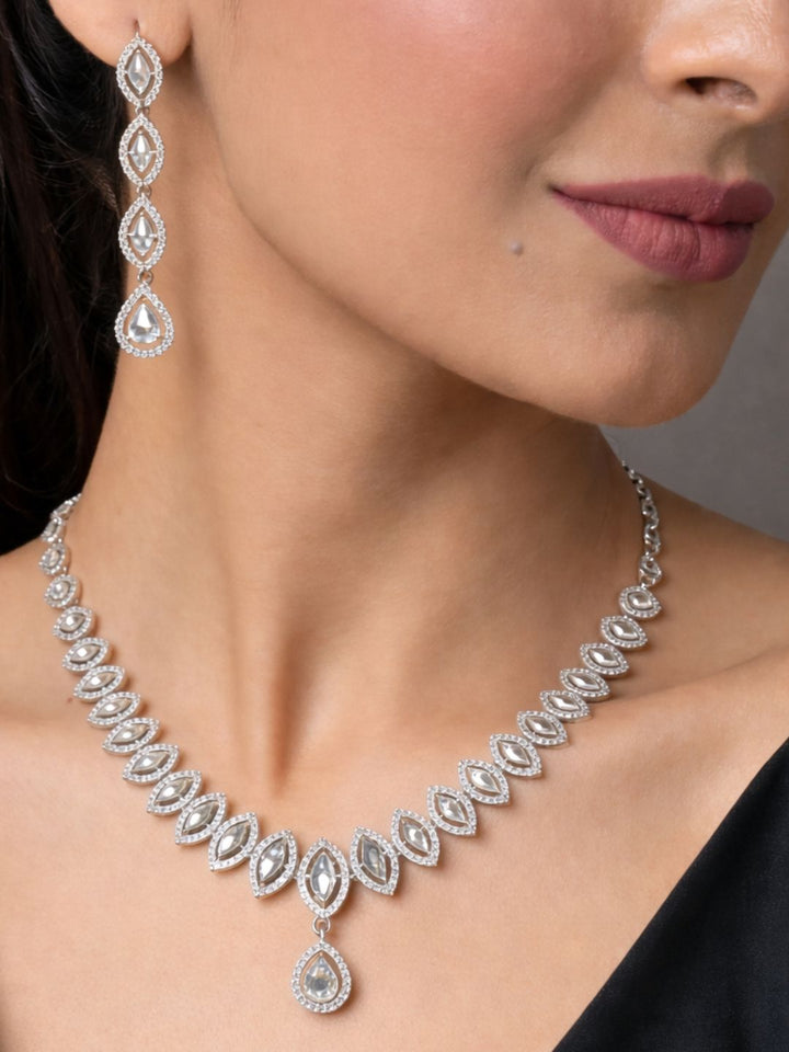 Alankrita Diamond Necklace with Earings