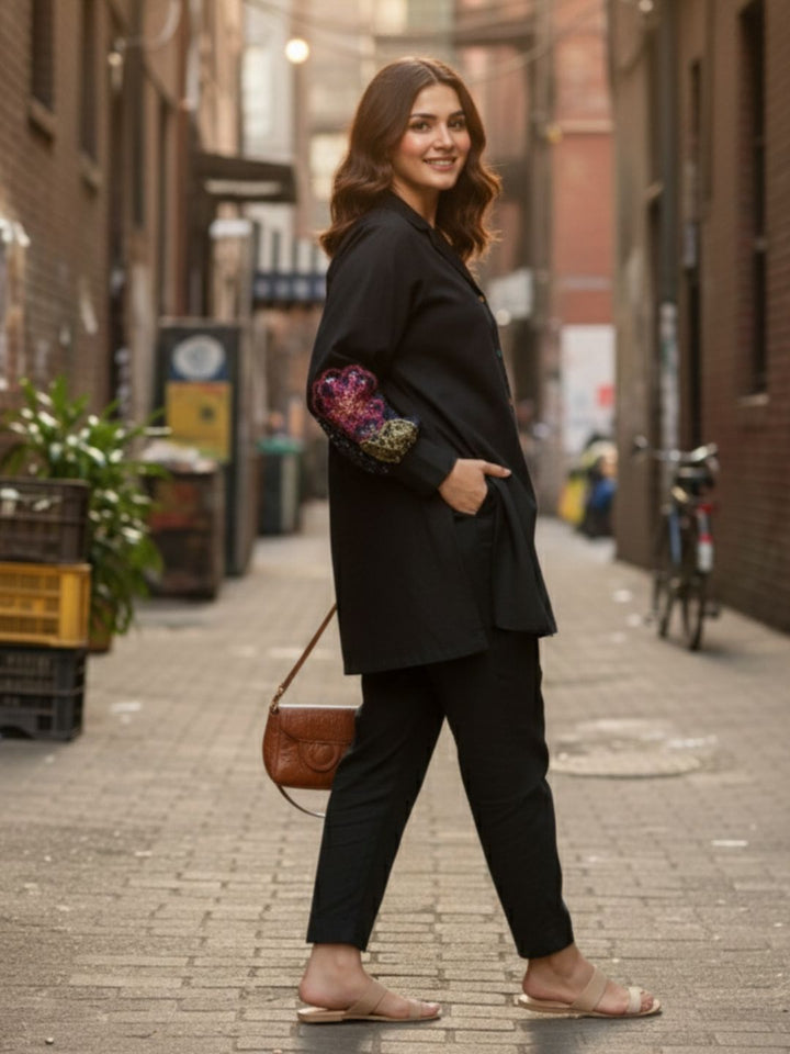 Niharika Onyx Handwork Co-ord Set