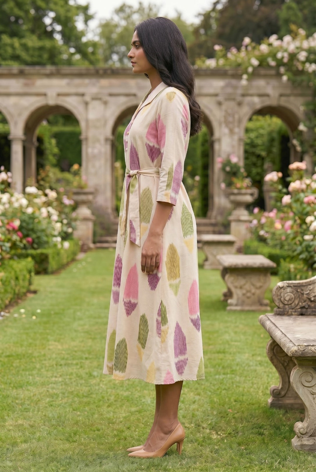 Sargi vibe cotton dress