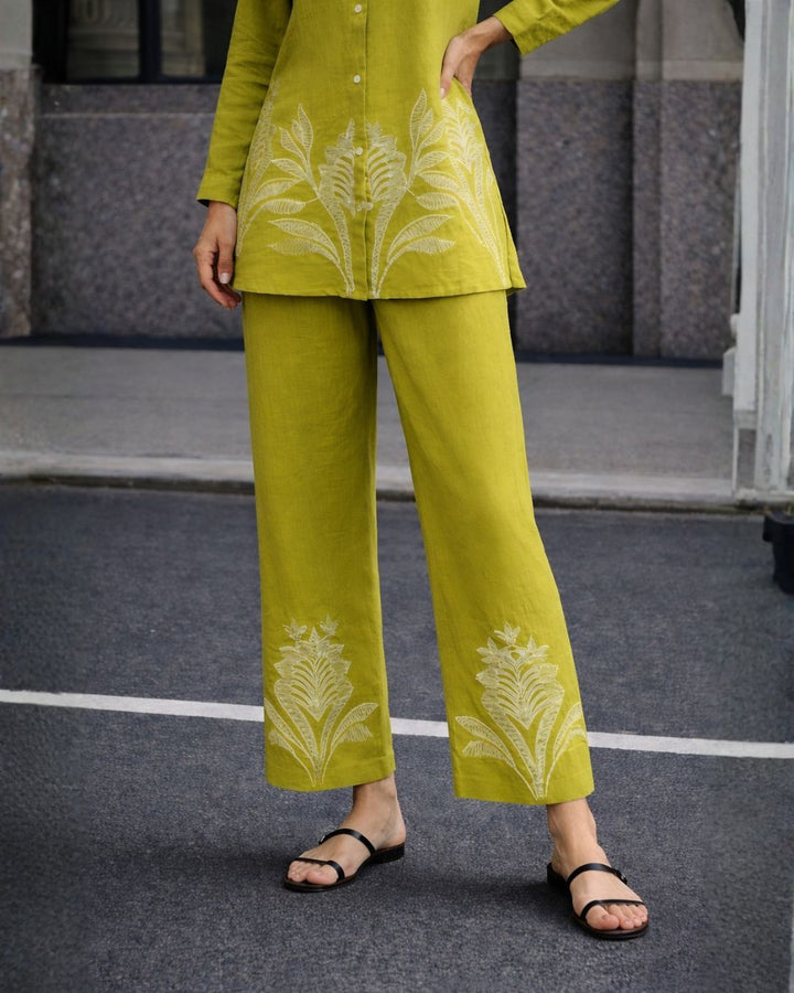 Lipi Fern embroidery cotton co-ord set