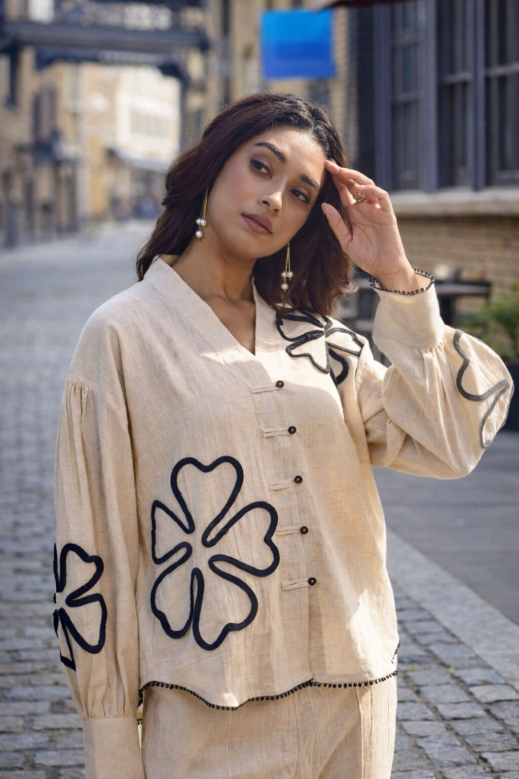 Wespret indi embroidery cotton co-ord set