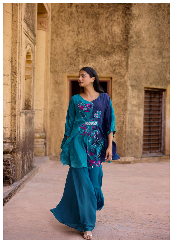 Aster Nile full work Kaftan pant set