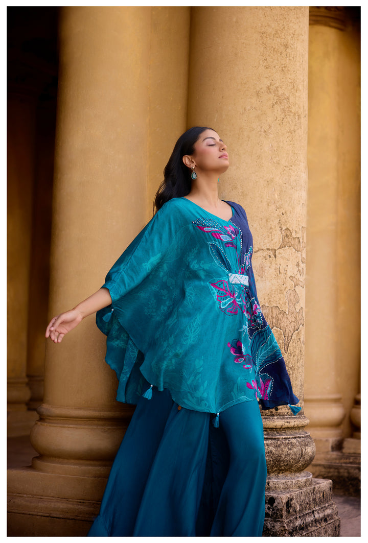 Aster Nile full work Kaftan pant set