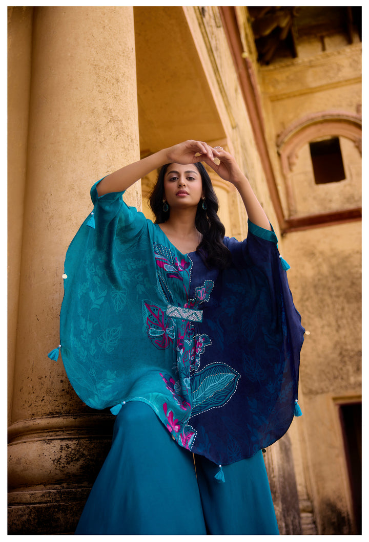 Aster Nile full work Kaftan pant set