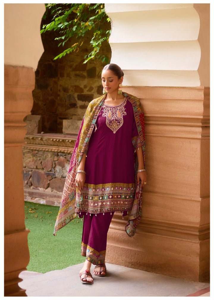 Aster Sangria full work premium suit set