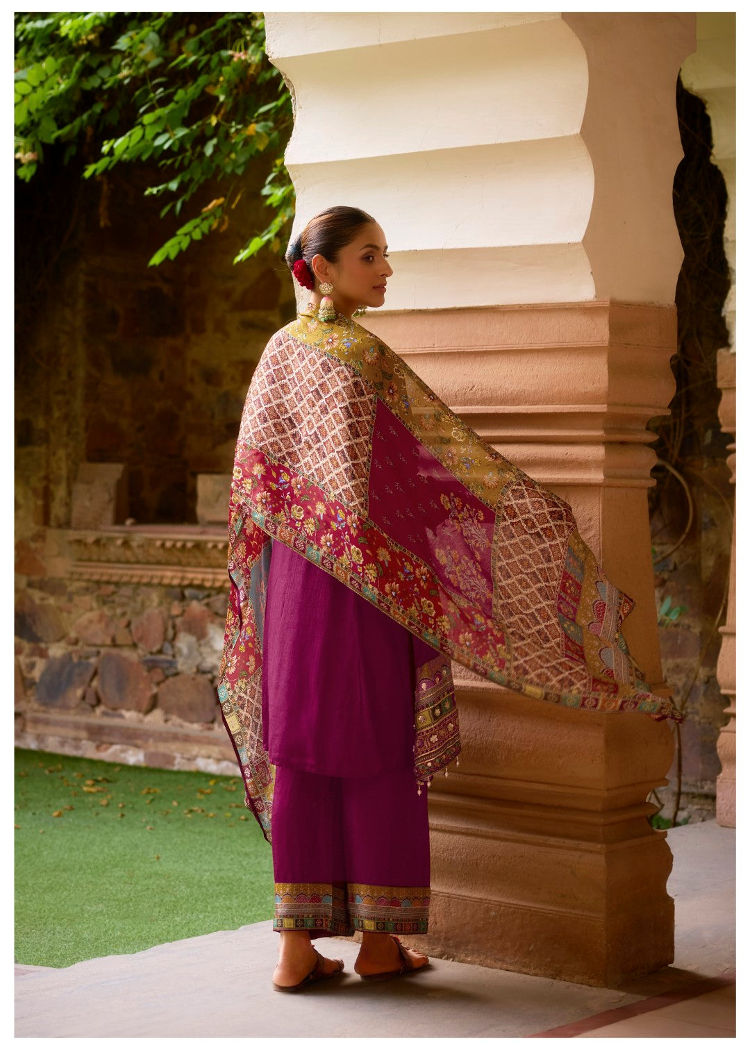 Aster Sangria full work premium suit set