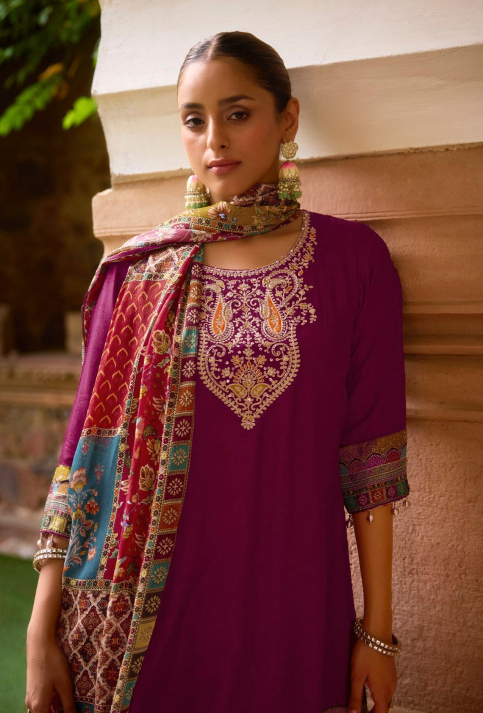 Aster Sangria full work premium suit set