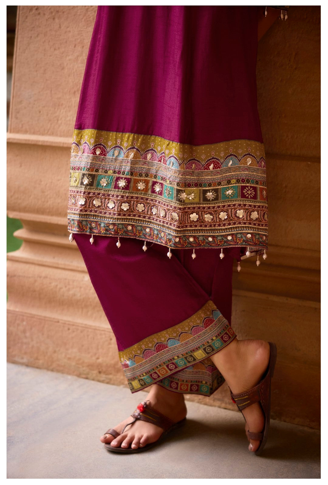 Aster Sangria full work premium suit set