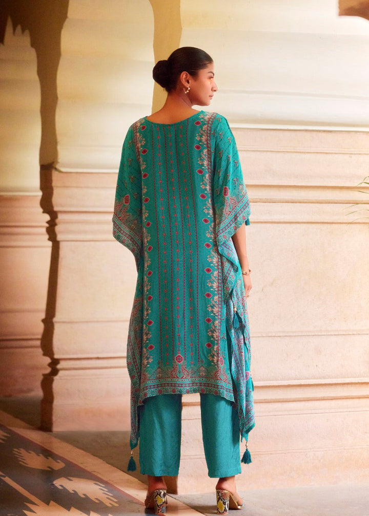 Aster tufts Premium Full Work Kaftan Pant Set