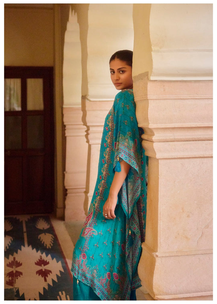 Aster tufts Premium Full Work Kaftan Pant Set