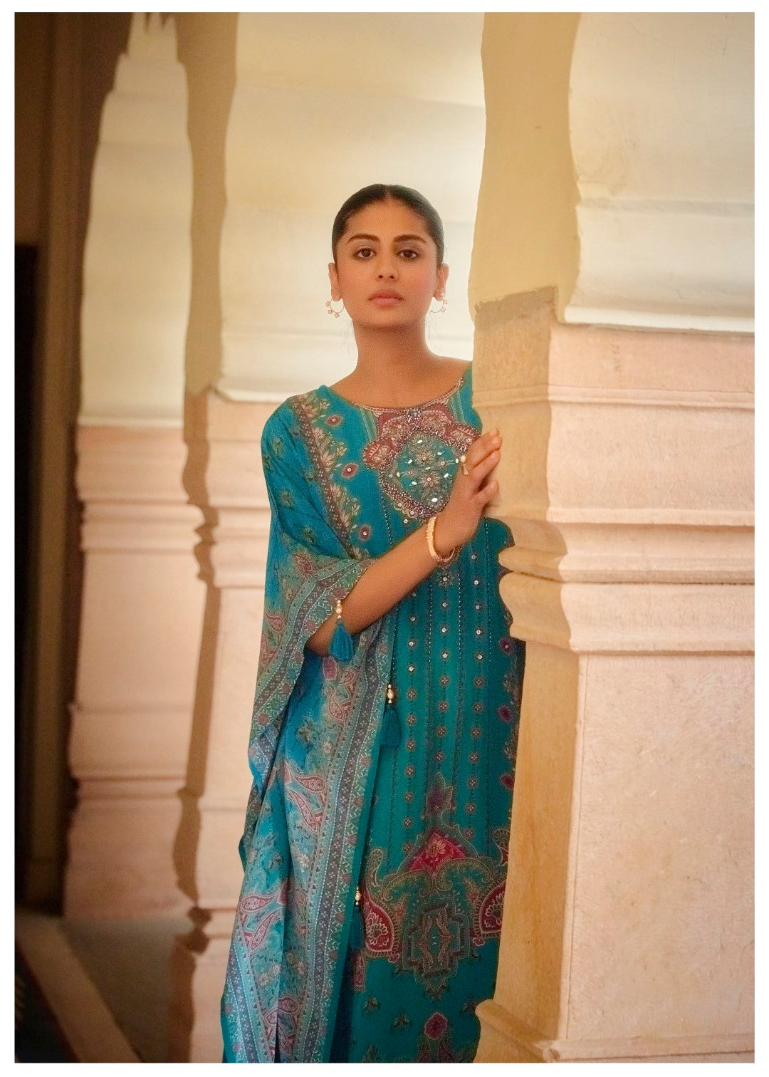 Aster tufts Premium Full Work Kaftan Pant Set