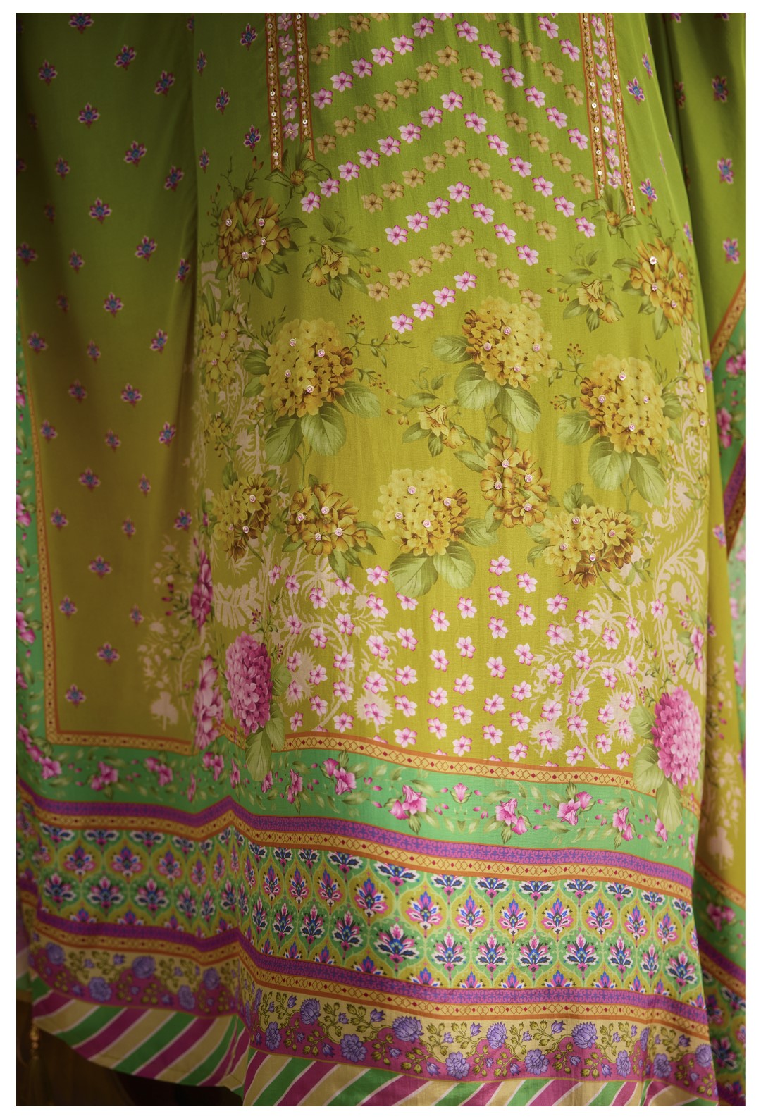 Aster Petals full work Kaftan pant set