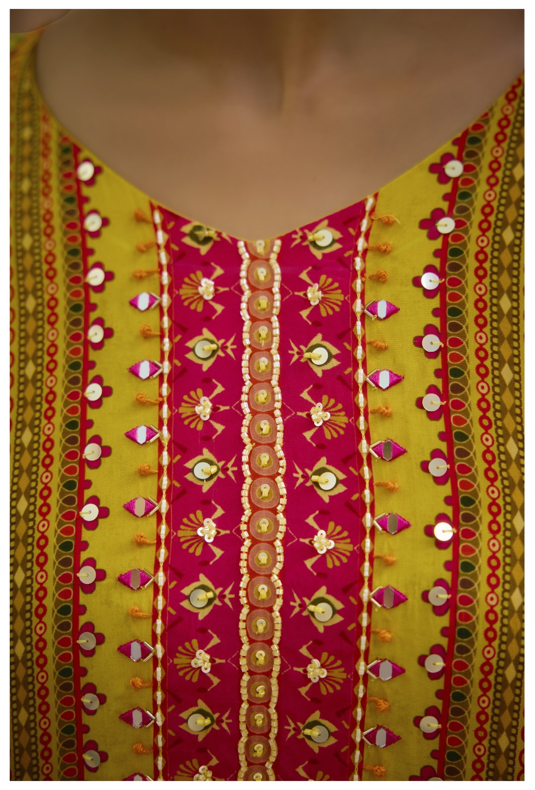 Aster Pine Premium Full Work Kaftan Pant Set