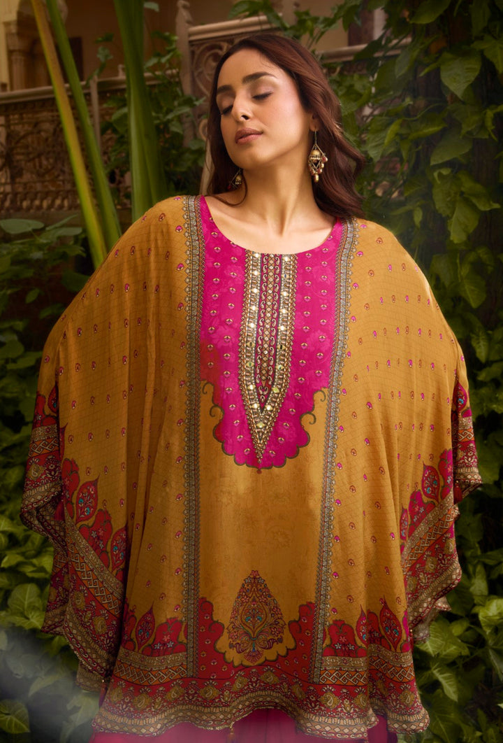 Aster Mellow full work Kaftan pant set