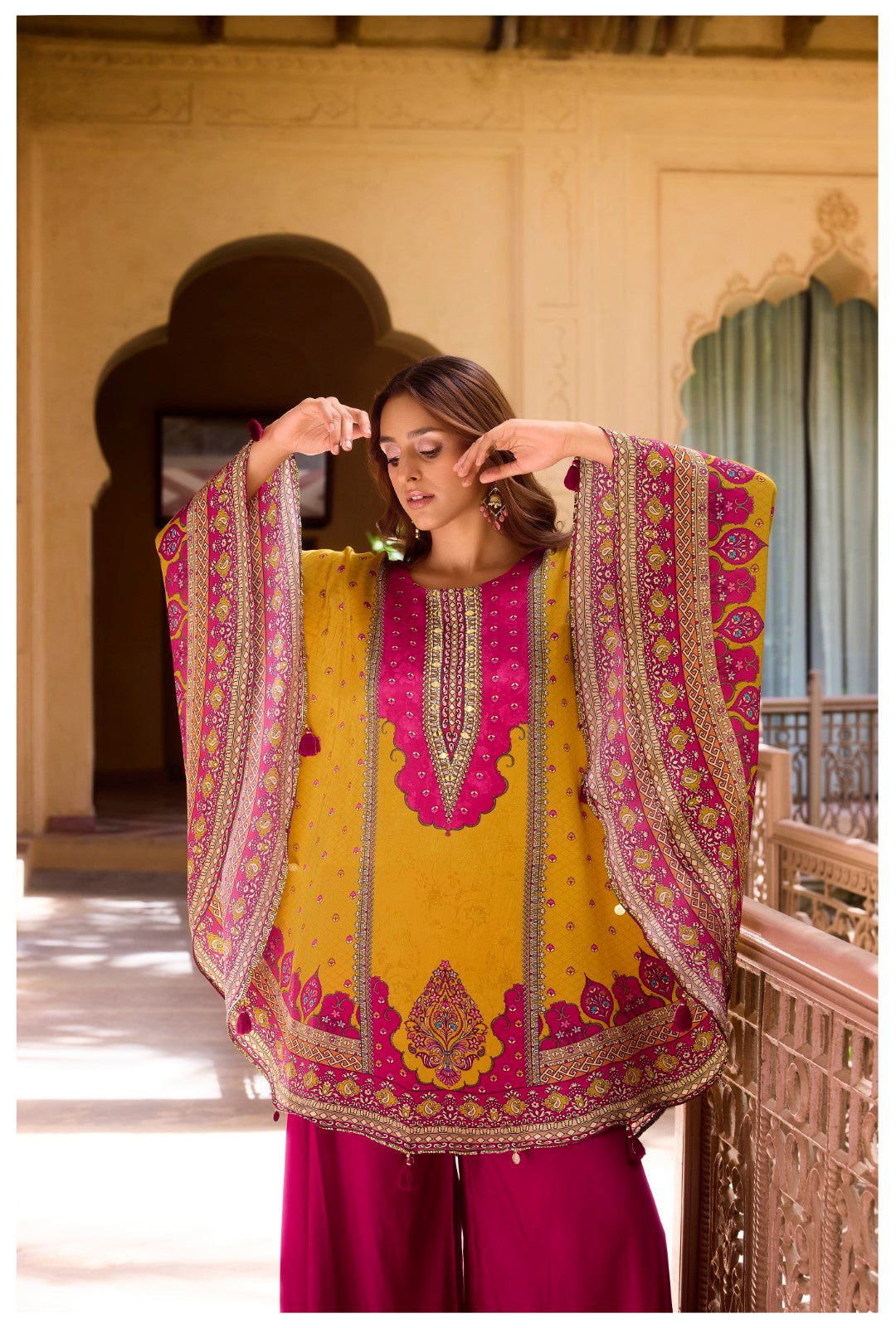 Aster Mellow full work Kaftan pant set