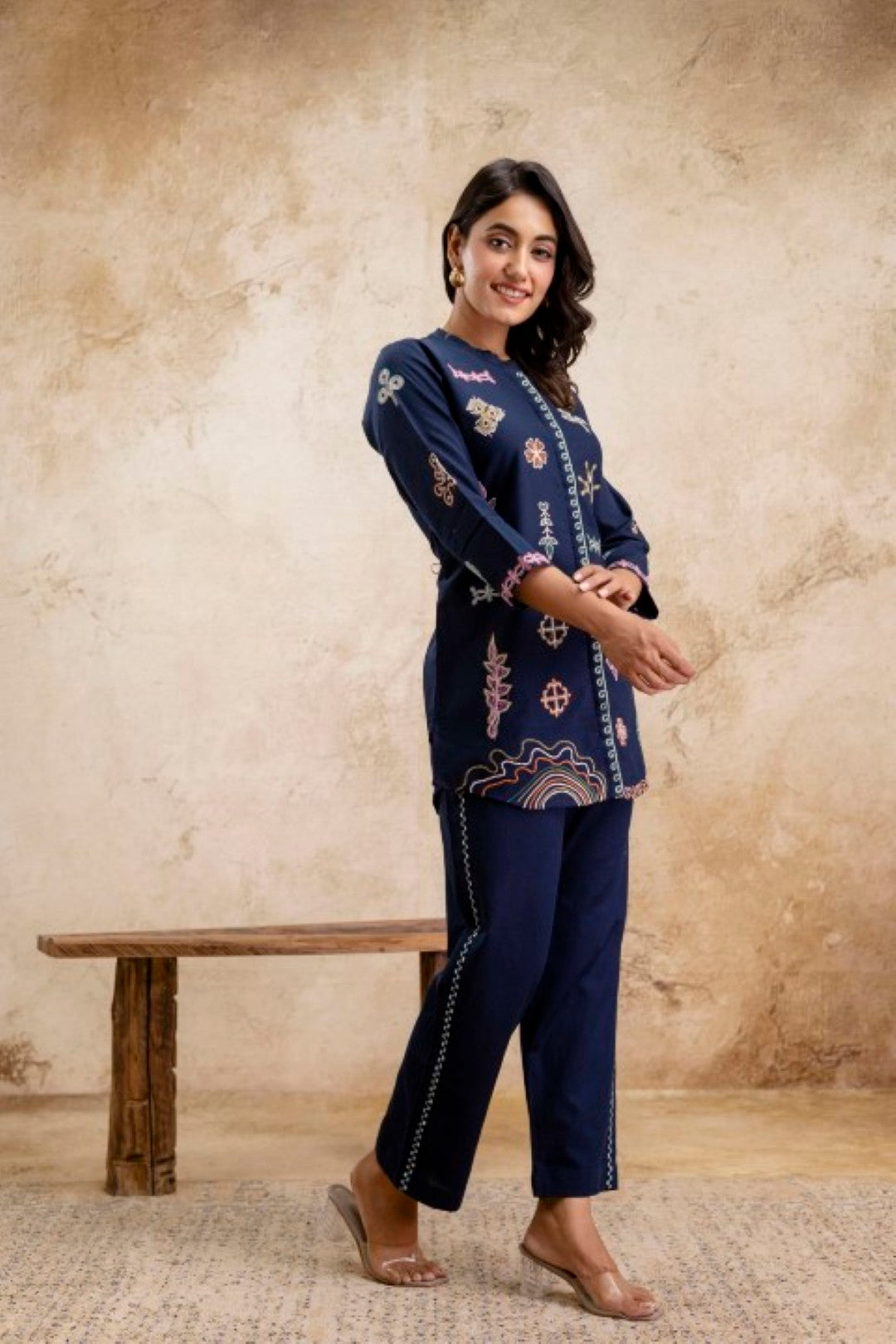 Pawan Trypan Embroidery Cotton Co-ord Set