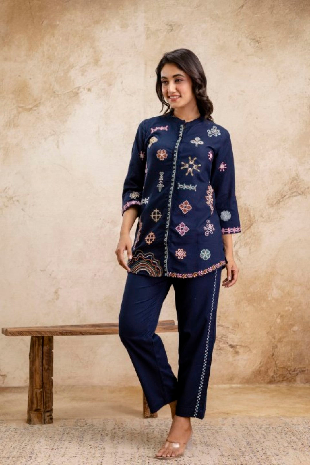 Pawan Trypan Embroidery Cotton Co-ord Set