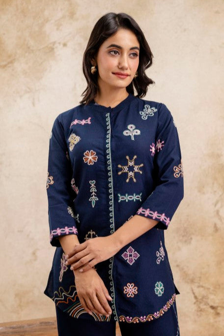 Pawan Trypan Embroidery Cotton Co-ord Set