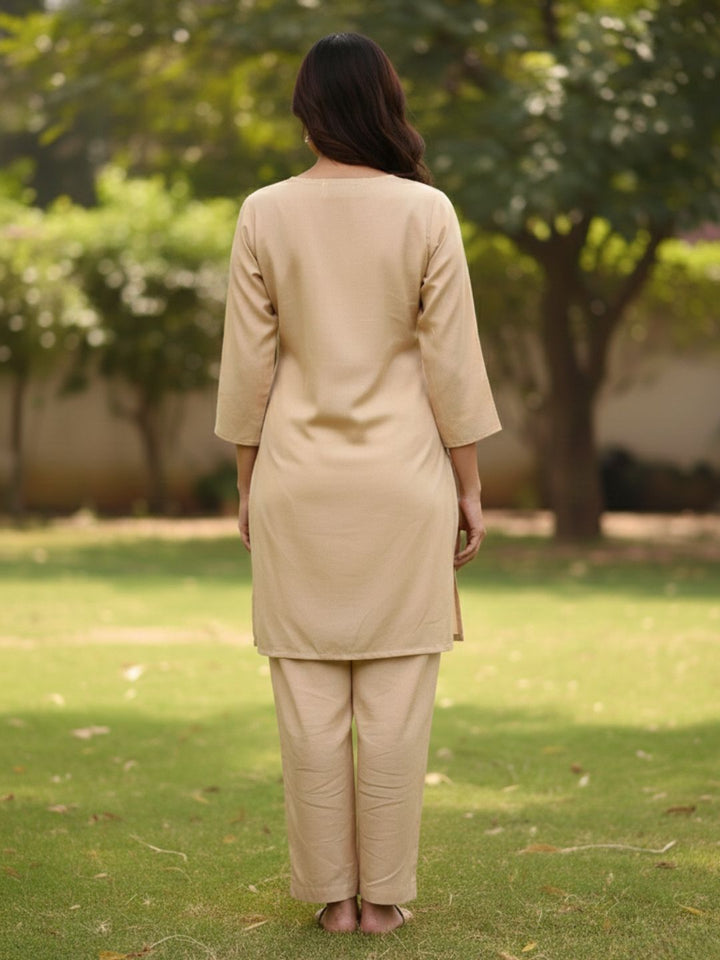 Raya Honey Embroidered Co-ord Set
