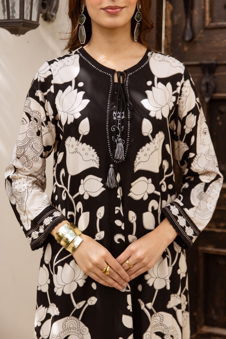 Karen abbey printed kurta pant set
