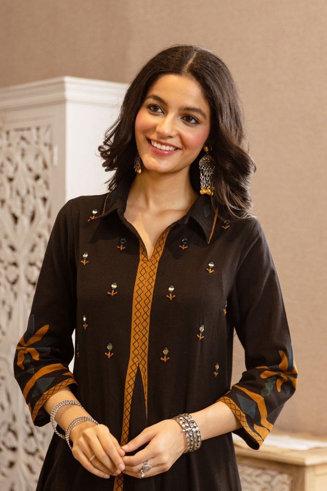 Karen sidian printed kurta pant set