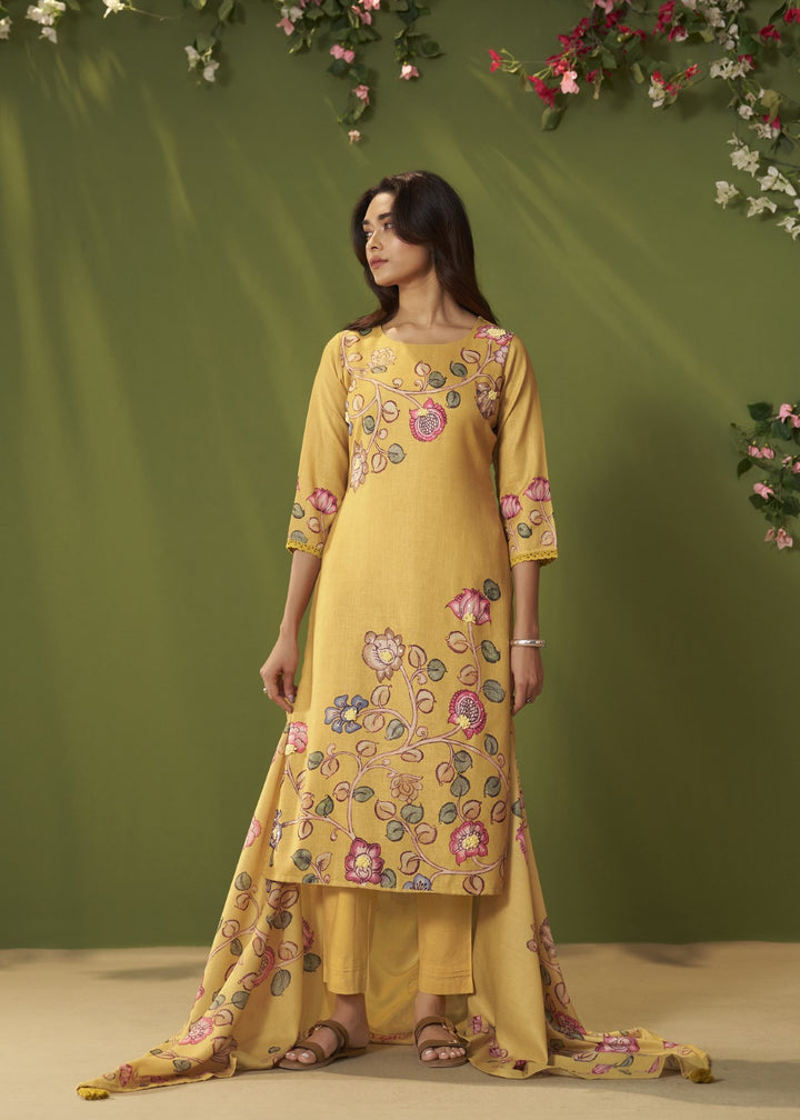 Itrh flax Cotton suit set