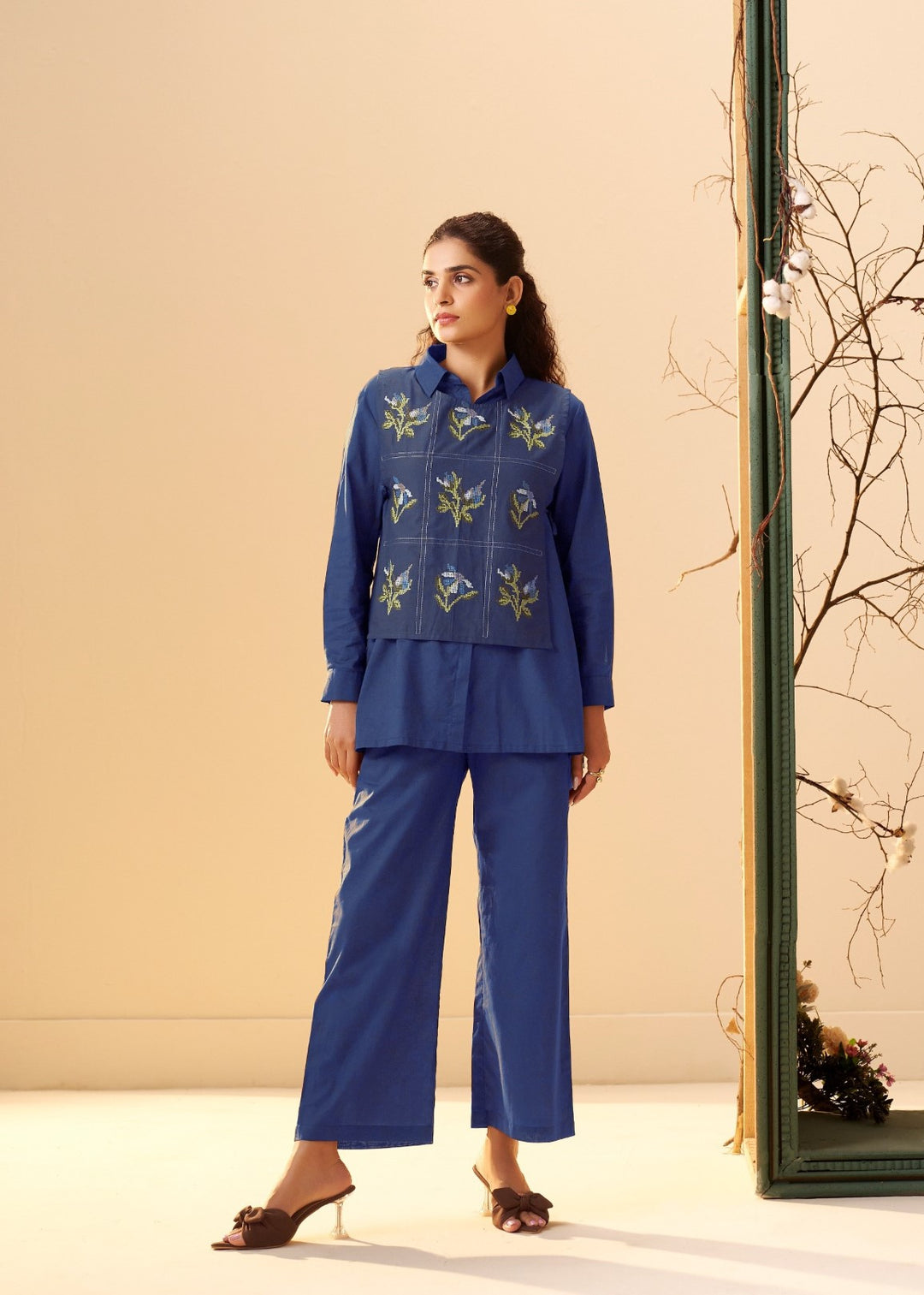 Tisca bondi embroidery co-ord set