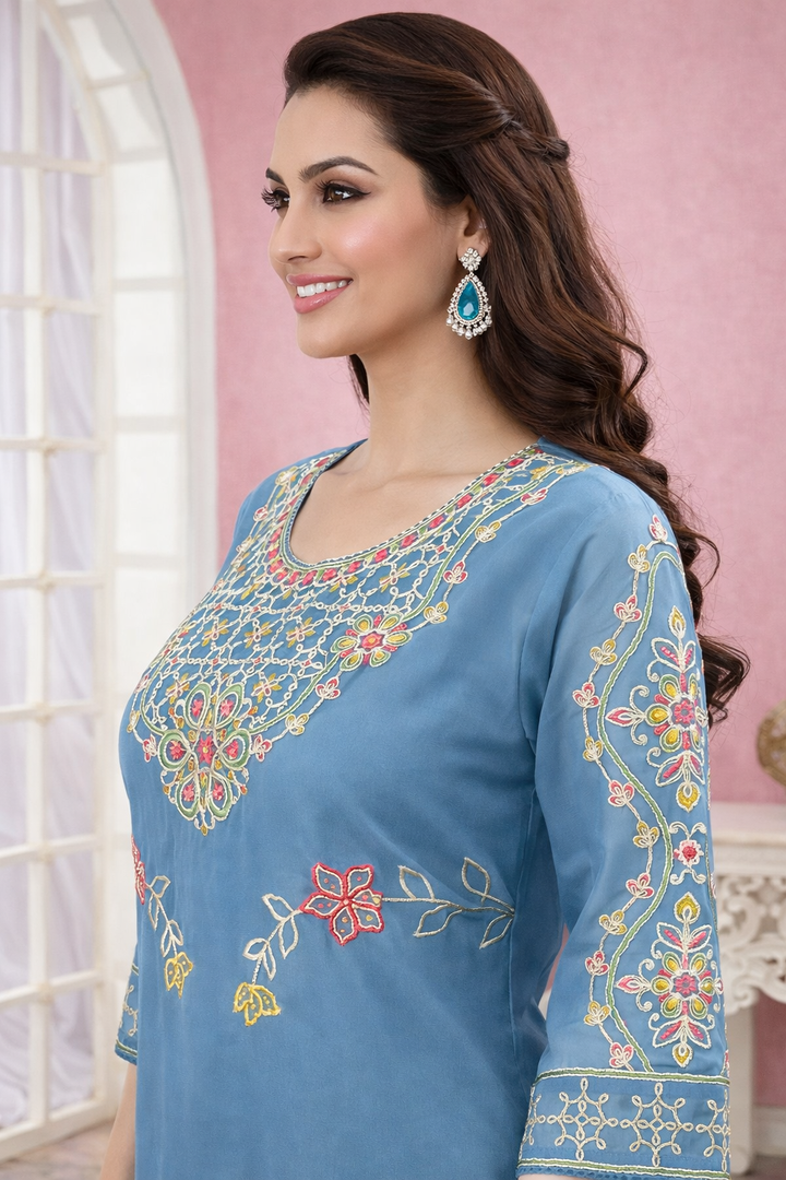 Yami Cadet Embroidered Suit Set