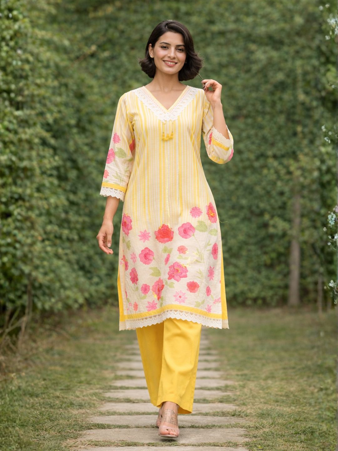 Punita Amber Cotton Suit Set