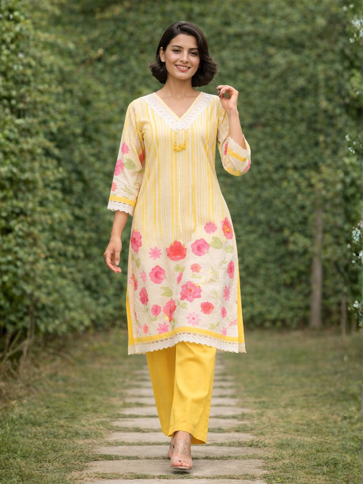 Punita Amber Cotton Suit Set