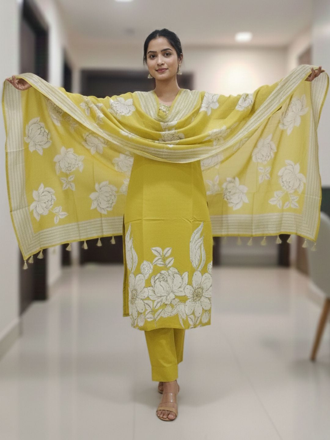 Reet Amber Printed Work Suit Set