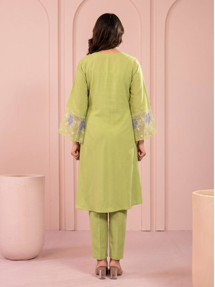 Purna Kelly Embroidery Kurta Pant Set