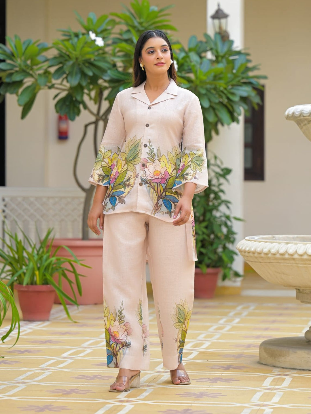 Gabru tuscan printed cotton co-ord set