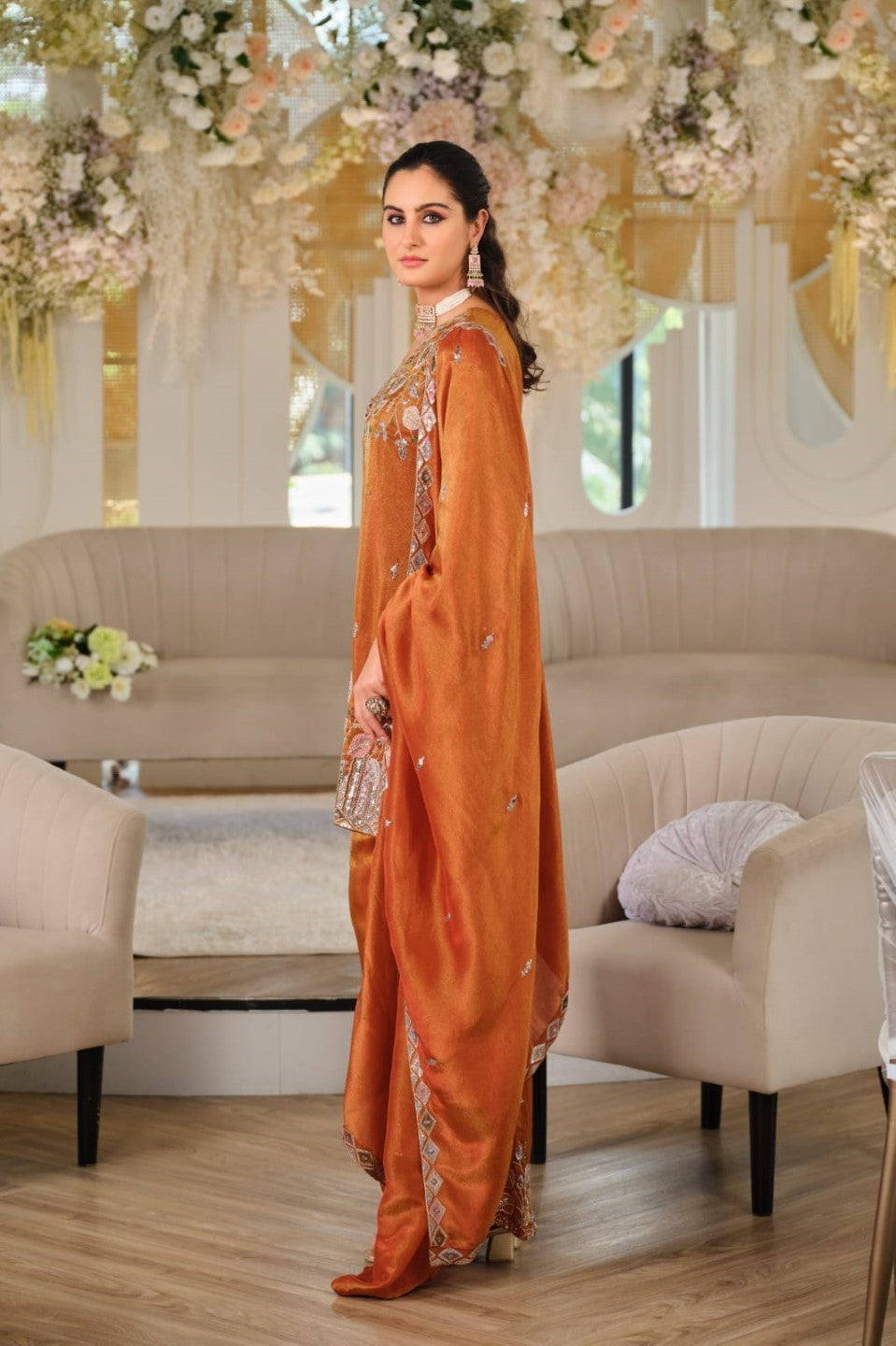 Areesa copper full work suit set