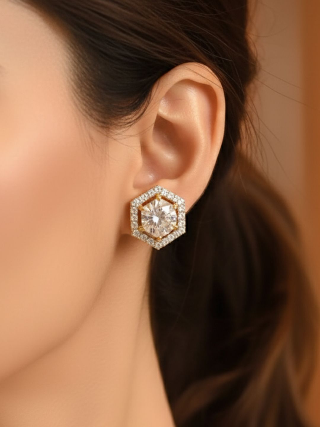 Shama Diamond Earing & Pendant Set