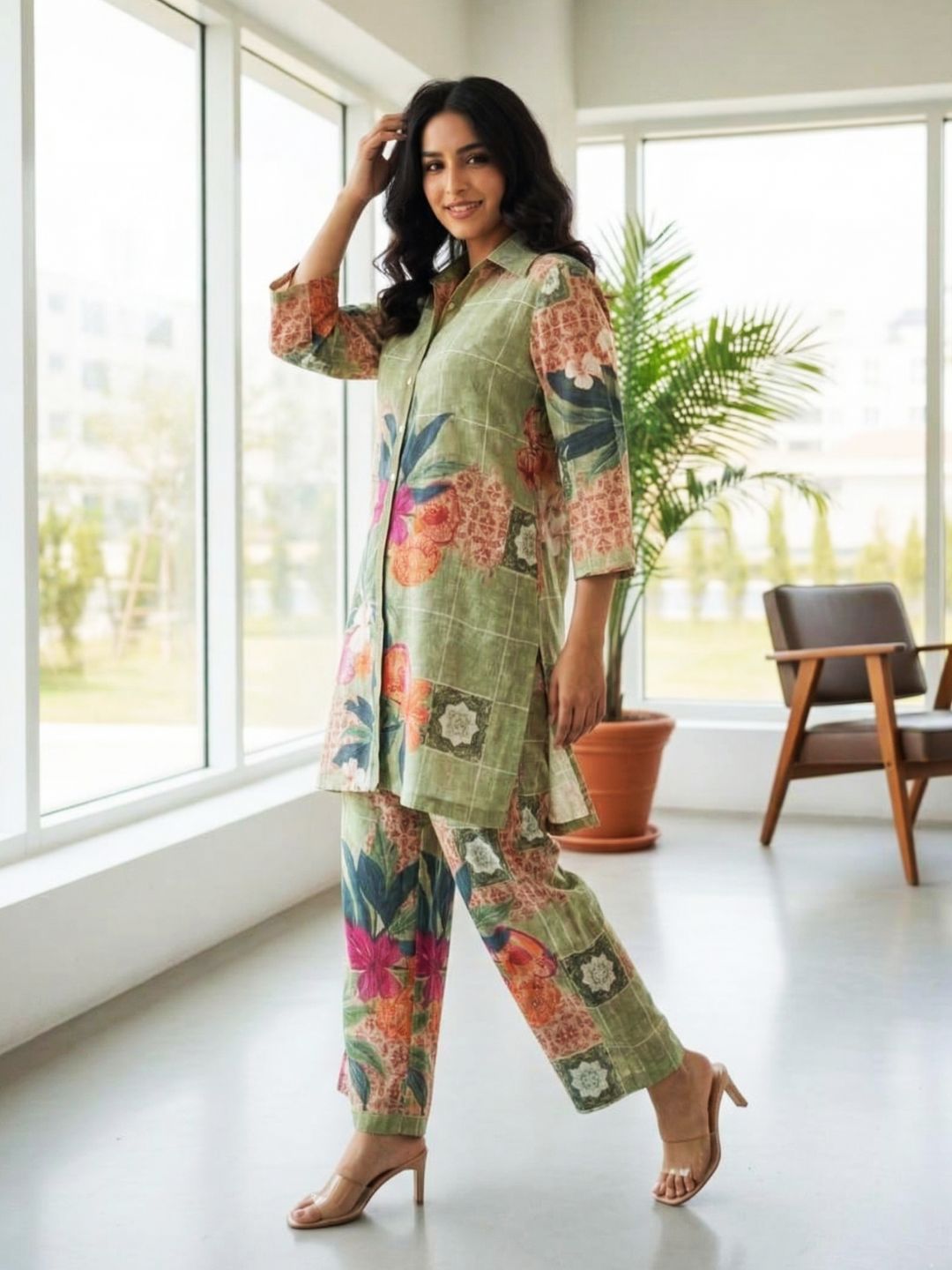 Akshara kelly printed Cotton co-ord set