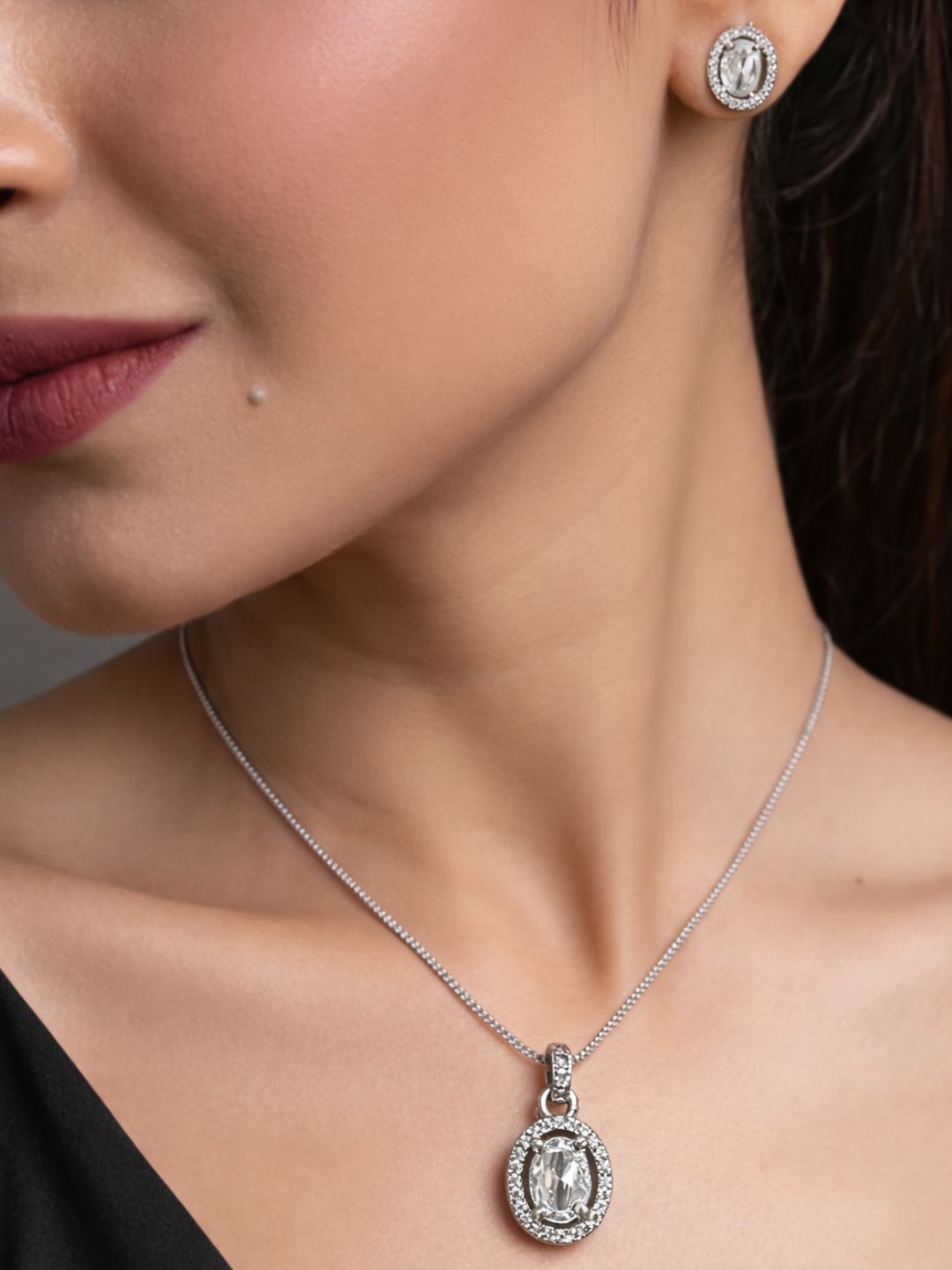 Alankrita Diamond earing & pendant stud