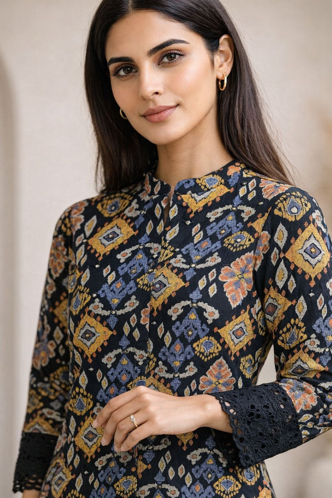 Surbhi sable cotton kurta pant set