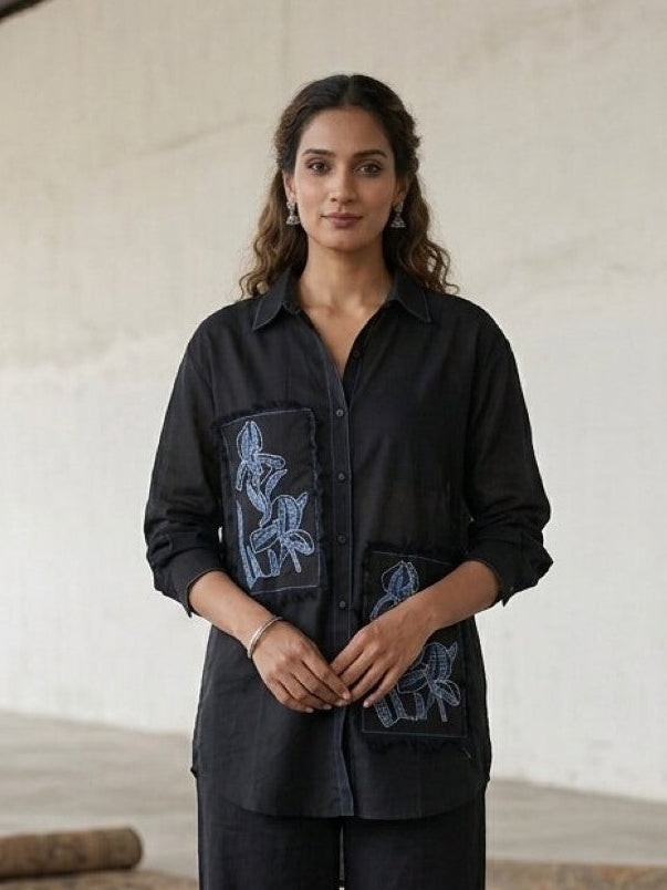 Swades spot embroidery cotton co-ord set