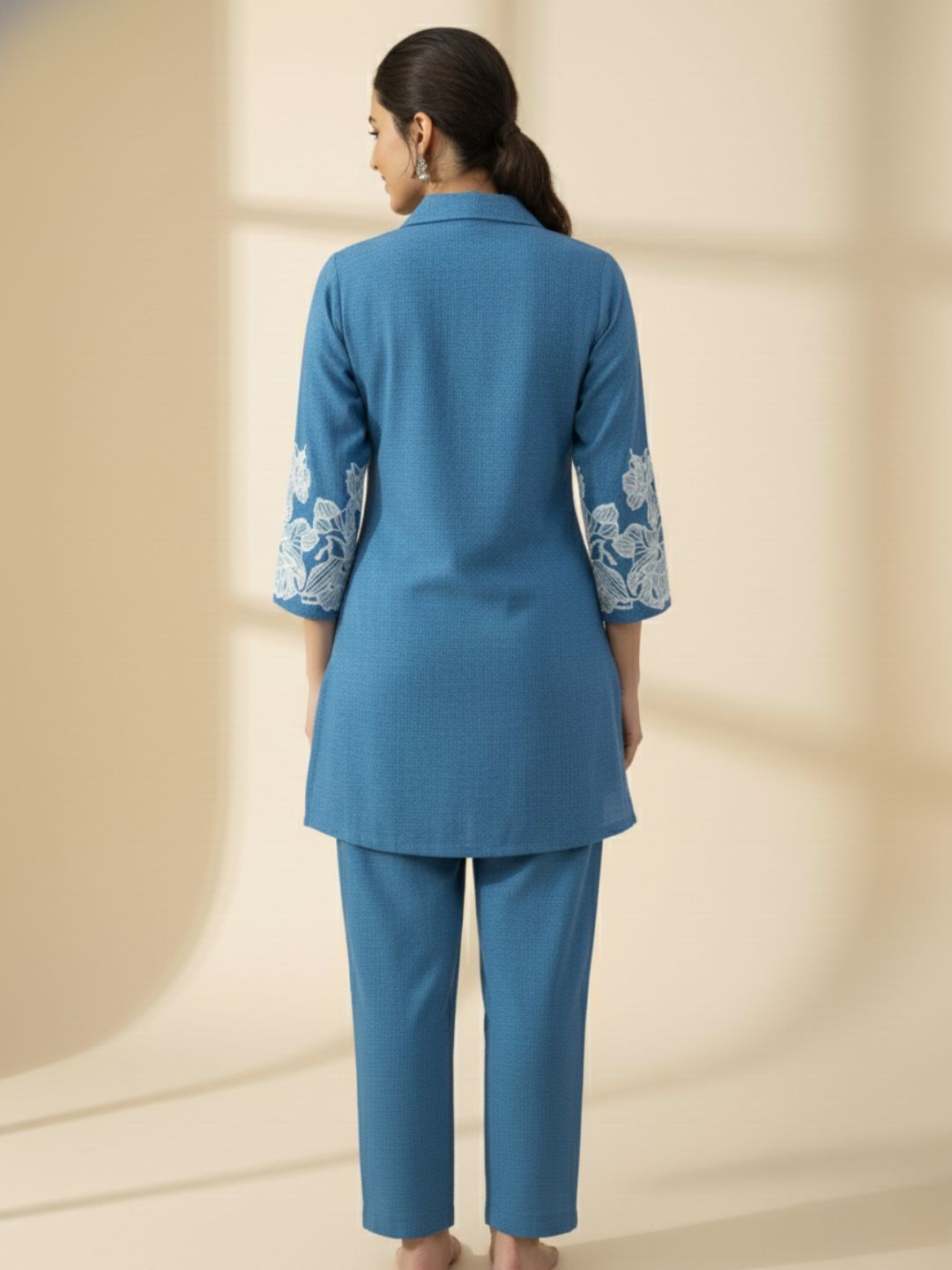 Shanti Lapis Embroidered Co-ord Set