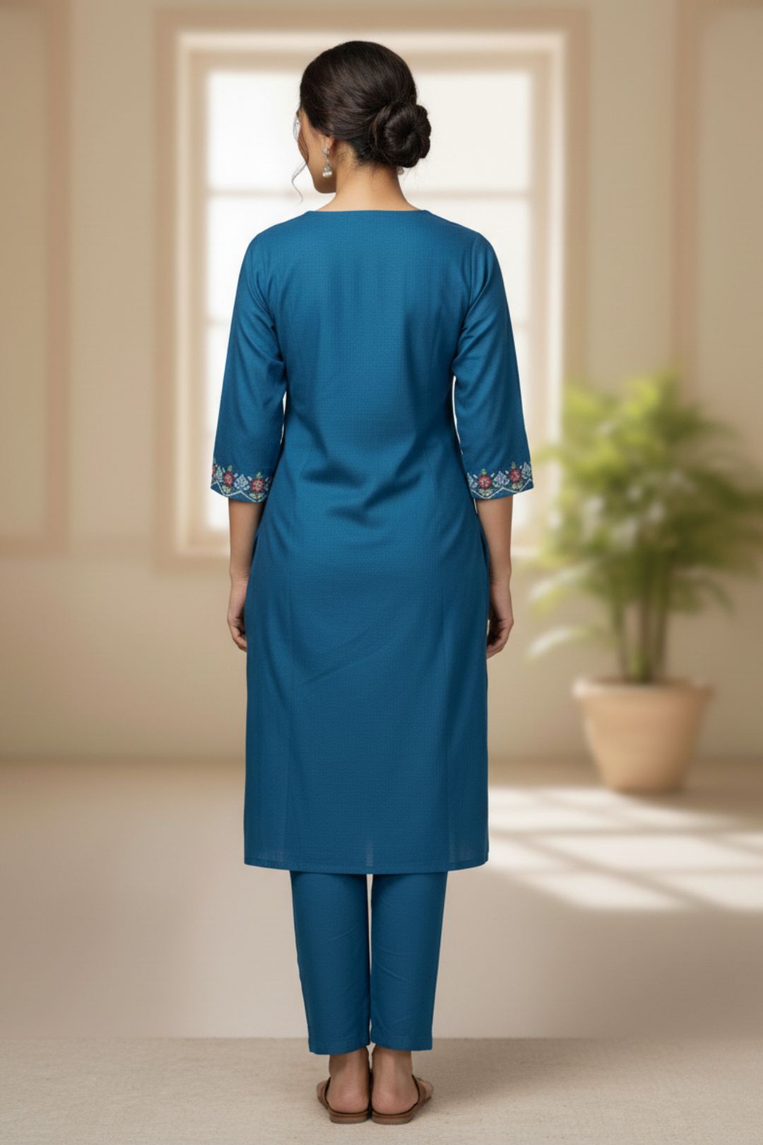 Ira Royal Embroidered Co-ord Set