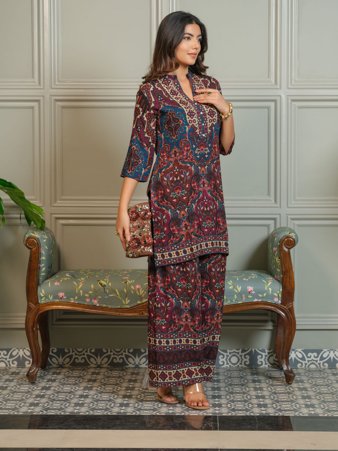 Tashvika Jay printed Co-ord set