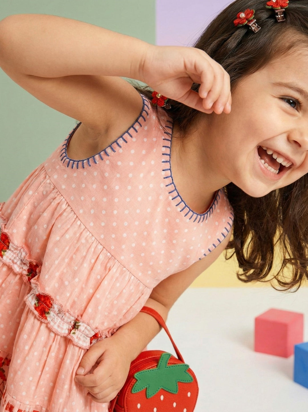 Joy Rose printed cotton dress