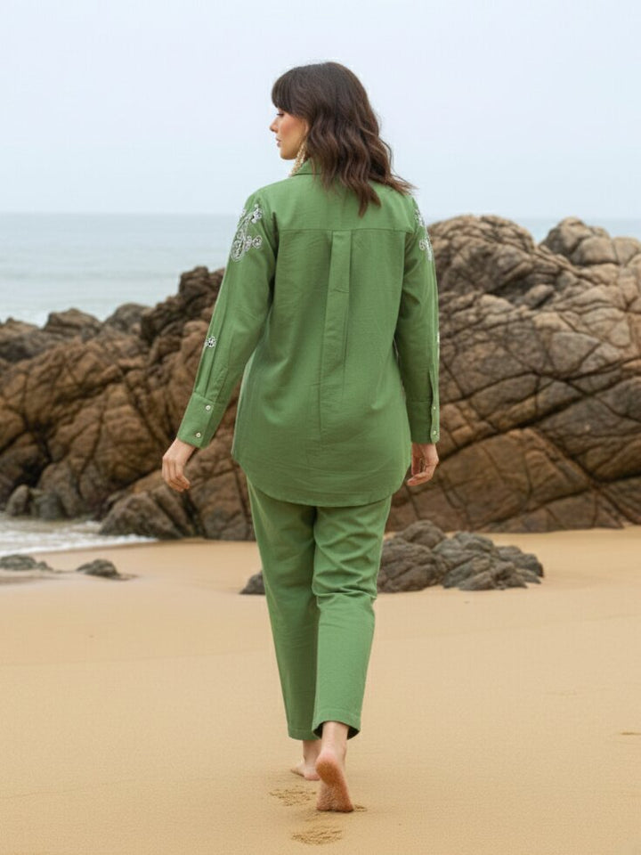 Ivanka kelly embroidery cotton co-ord set