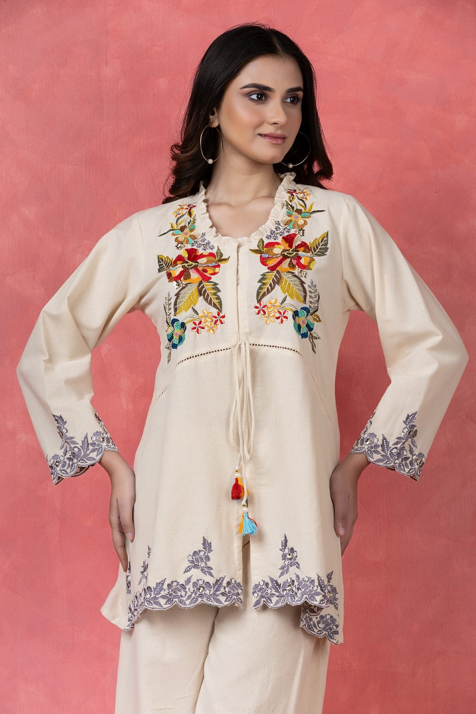 Gaur peony cotton co-ord set