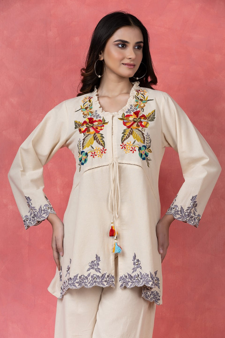 Gaur peony cotton co-ord set