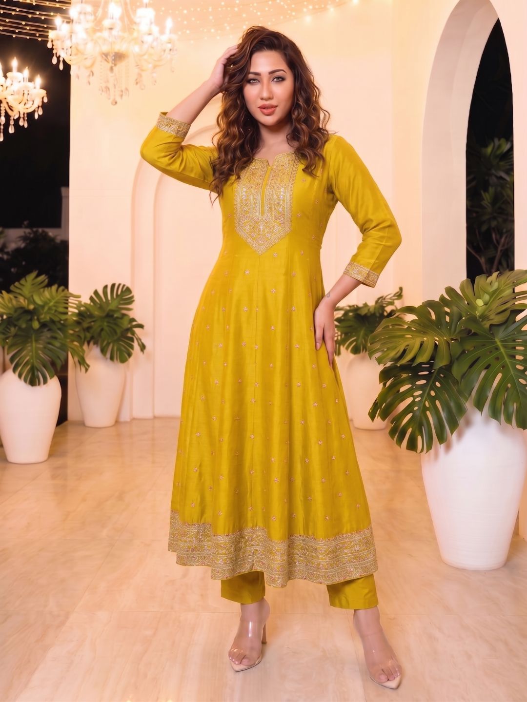 Shanti Amber Full Work Suit Set