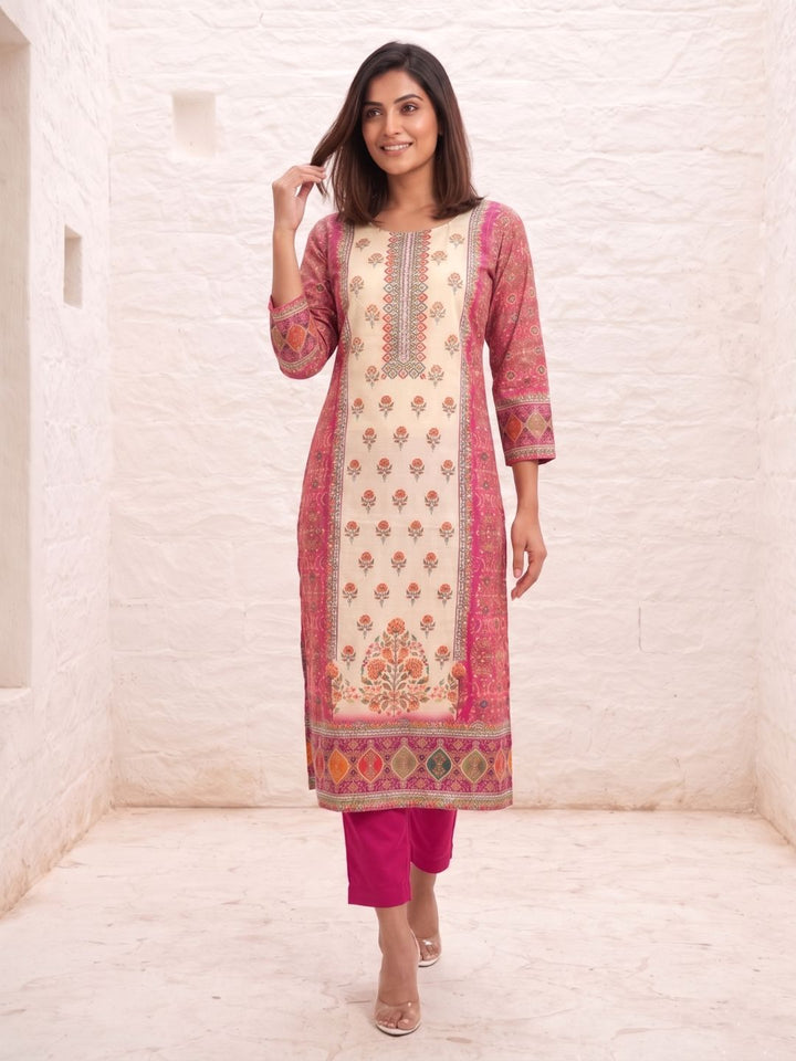 Shanti Rose Printed Suit set
