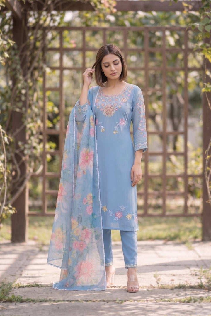 Yami Cadet Embroidered Suit Set