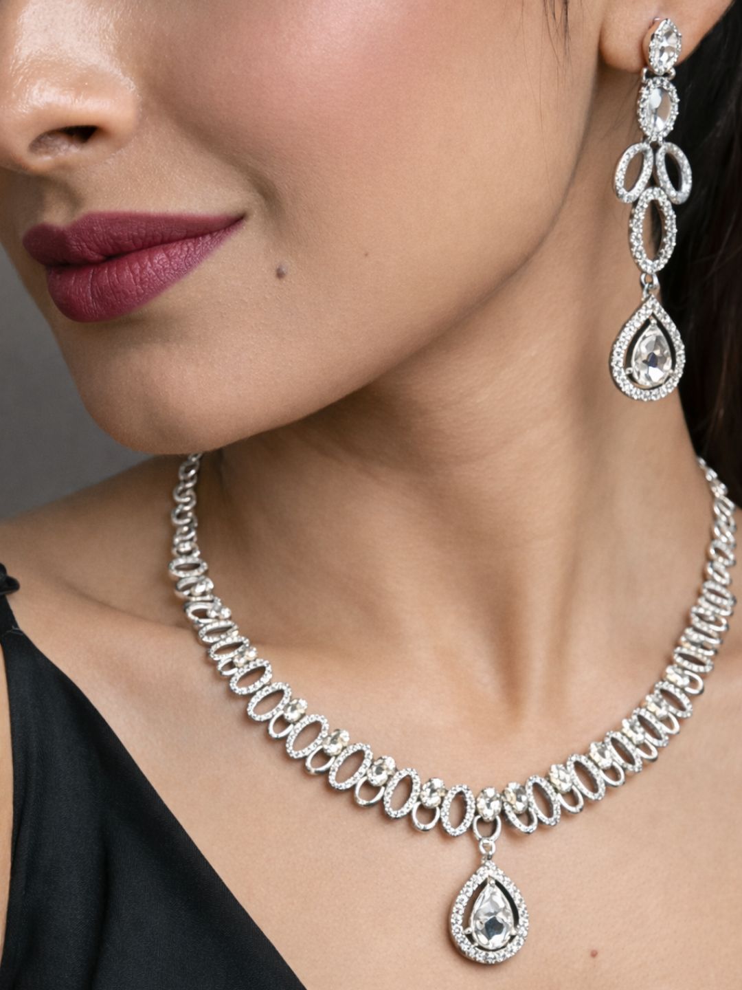 Alankrita Diamond Necklace with Earings